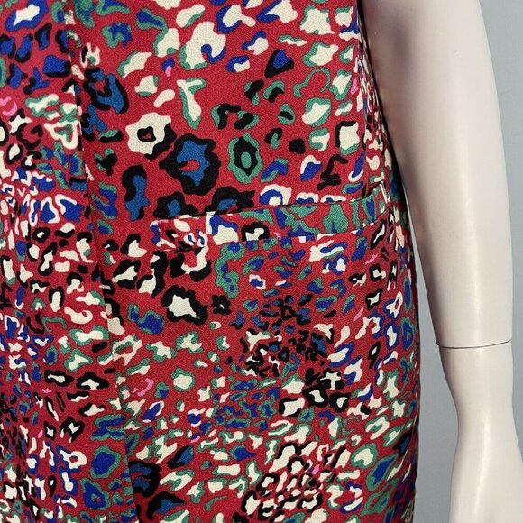 NWT Madeleine Women's Snap Button Front Shirt Wrap Dress Size US XL Red - Picture 4 of 16